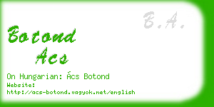 botond acs business card