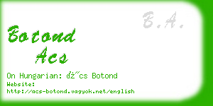 botond acs business card